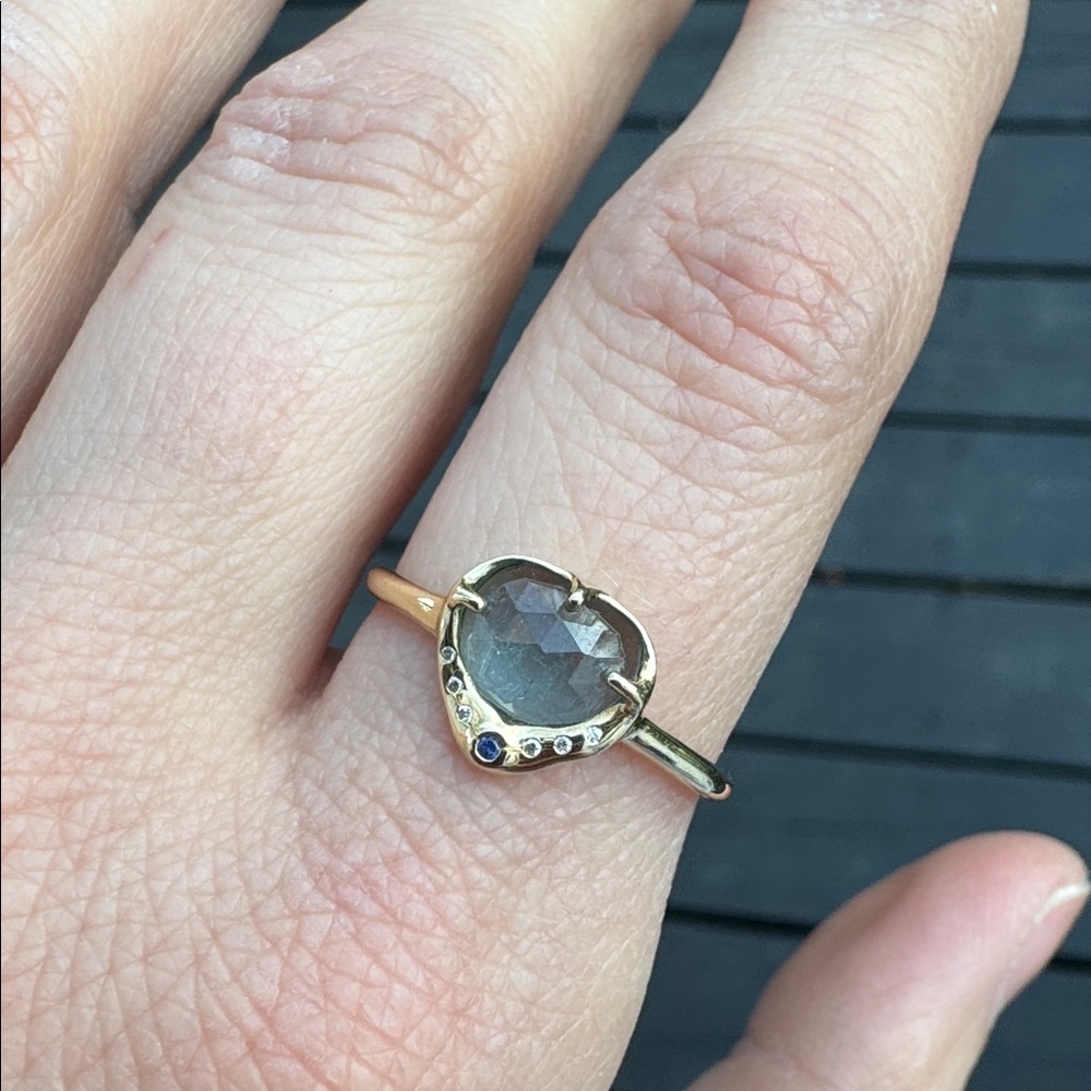 Sirciam 14k yellow gold Sky Shower Tourmaline Ring 8 $1453 - Picture 5 of 15